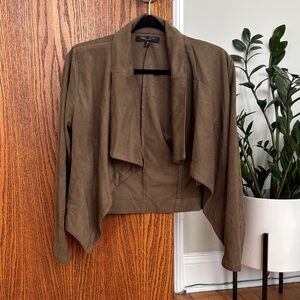 Tan Brown Suede Blazer in size M